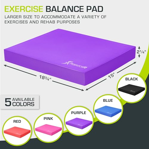 Exercise Balance Pad, Non-Slip Cushioned Foam Mat & Knee Pad for Fitness and Stability Training, Yoga, Physical Therapy - view 2