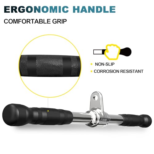 Triceps Pull Down Attachment, Cable Machine Accessories for Home Gym, Lat Pull Down Attachment Weight Fitness - view 3