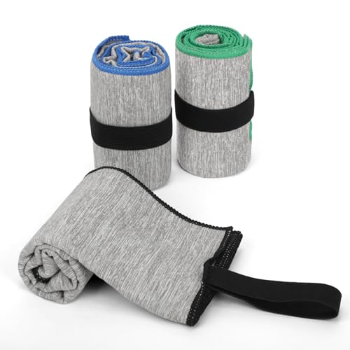 3 Pack Microfiber Gym Towel Fast Drying Men Women Workout Gear for Body Sweat Sports Exercise Fitness Tennis Running Riding Hiking Camping Yoga Jogging Fishing Working Out Towel - view 5