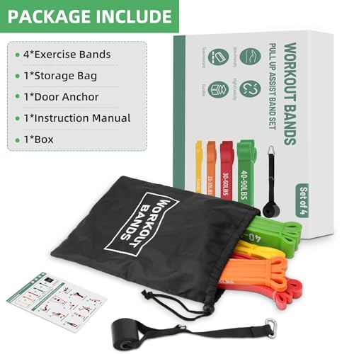 Resistance Bands,Exercise Bands,Workout Bands,Resistance Bands Set for Legs,Pull Up Bands,Stretch Bands for Exercise,Muscle Training, Physical Therapy, Shape Body, Men Women - view 4