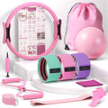 Pilates Kit for Home Workout, All-in-One Yoga Pilates Equipment with 14.5" Pilate Ring and Small Exercise Ball Set, Pilates Essentials for Women at Home
