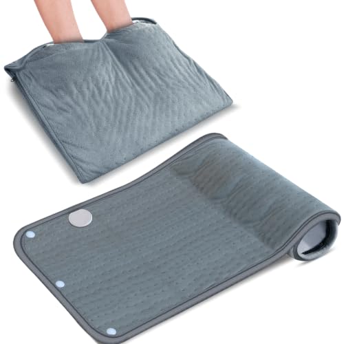 Heating Pad for Back Extra Large & Double Sided Foot Warmer 2 in 1, 21x33