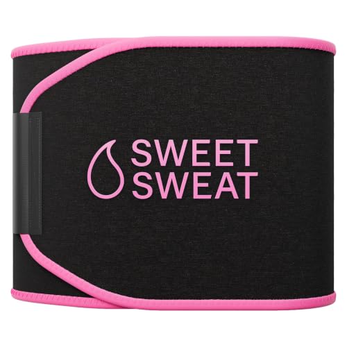 Waist Trimmer Pack - Sweet Sweat Waist Trimmer (Black/Pink, Medium) & Workout Enhancer Roll-On Gel Original Scent (6.4oz) - view 3