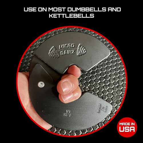 Micro Gainz 1.25LB Dumbbell Fractional Weight Plates, 4-Piece - view 6