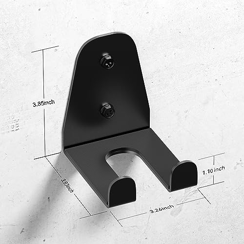 Olympic Barbell Hanger,Garage Gym Bar Wall Rack,Vertical Barbell Mount Rack,Black Powder Coated,Space Saving Commercial or Home Gym Accessory,Holds Under 33mm Bar Size - view 5