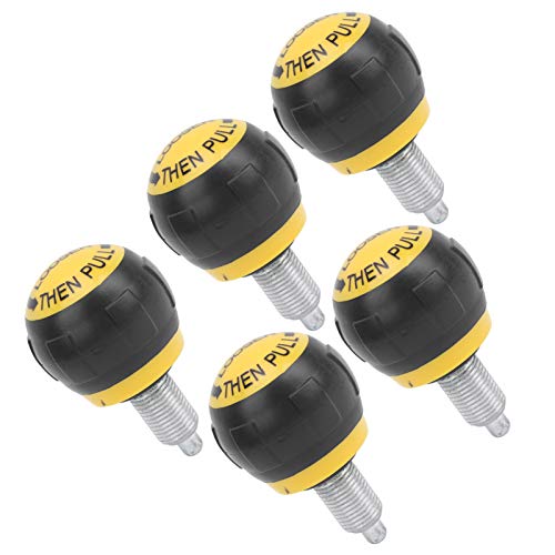 Pull Pin Spring Knob, EcoFriendly Handle (Black Yellow) - view 2