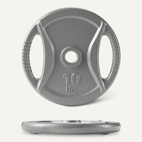 1-Inch Grip Weight Plates, Cast Iron, Strength Training, Home Gym - view 5