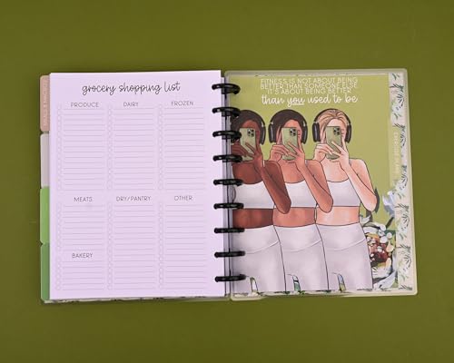 Kellofaplan Fitness Bundle with 12-Month Undated Planner, Sticker Book and Weekly Workout Sheets, Goal Tracking - view 4