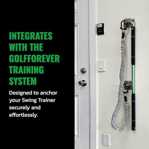 Wall Anchor Set Proven by Golfer Scottie Scheffler | Golf Swing Training Wall Anchor Point | Premium Golf Training Workout Exercise Equipment to Expand Movements | 3-Pack | 6 Lag Screws - view 2
