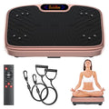 Vibration Plate Exercise Machine Vibration for Lymphatic Drainage Fitness Equipment for Strength Toning Premium Home Workout Equipment with 1-200 Speed Settings for Fitness (Gold)