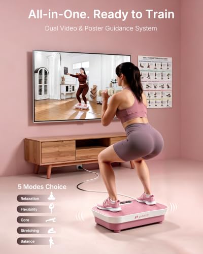 Vibration Plate Exercise Machine, Vibrating Plate Platform for Lymphatic Drainage, Muscle Activation, Full-Body Workout, Fitness Equipment for Strength Toning & Fat Loss - view 4