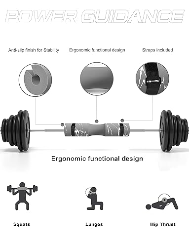 Barbell Squat Pad - Neck & Shoulder Protective Pad - Great for Squats, Lunges, Hip Thrusts, Weight Lifting & More - Fit Standard and Olympic Bars Perfectly - view 4