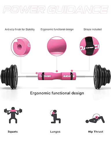 Barbell Squat Pad - Neck & Shoulder Protective Pad - Great for Squats, Lunges, Hip Thrusts, Weight Lifting & More - Fit Standard and Olympic Bars Perfectly - view 2