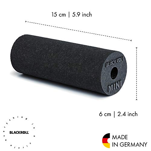 Mini Foam Roller, Massage Tool for Feet, Hands, and Arms, Ideal for Travel Size and Targeted Myofascial Release, for Exercise, Massage, and Muscle Recovery, 6" x 2", Black - view 2