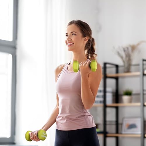 1, 2 and 3 lb Neoprene Dumbbell Strength Training Weight Set with Rack - view 6