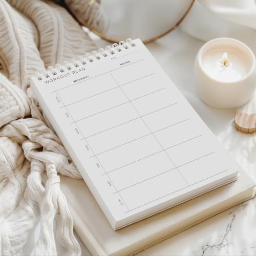 Weekly Fitness Planner Notepad, Workout Schedule & Training Notes - view 4