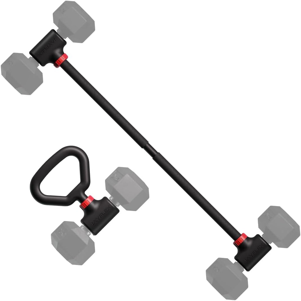 Hyperbell Dumbbell Converter - Convert Dumbbells to Barbell Set and Kettlebell for Home Fitness - Adjustable & Up to 200 lb Capacity Weight Barbell for Weight Lifting - view 2