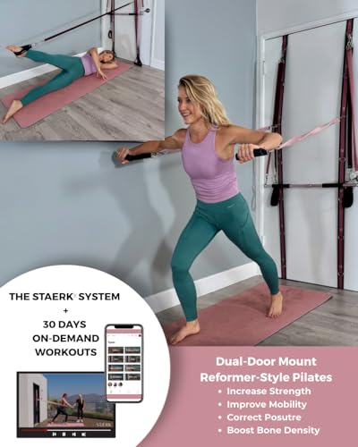 Pilates Suspension Training System - Premium Resistance Training Kit - At-Home Pilates for Strength & Flexibility - Resistance Bands Set for Home Gym, Travel, and Outdoors - view 2