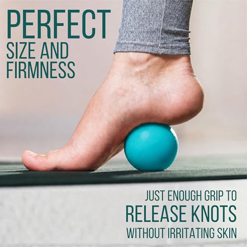 Massage Ball for Myofascial Release, Pure Silicone, Designed for Massage (NOT Lacrosse), Completely Free of BPA/Latex/Rubber/PFAS, for Trigger Point Therapy, Ideal Firmness and Traction - view 3