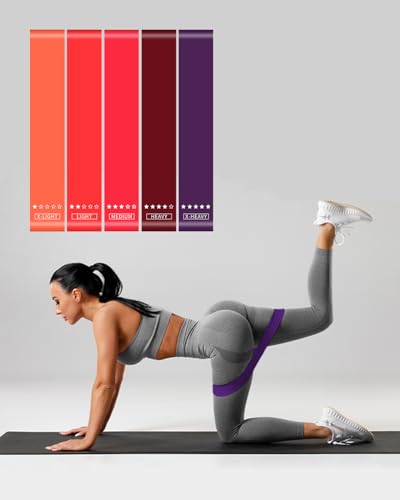 5-Color Resistance Bands 5-Pack Set TPE Yoga Stretch Bands Fitness Elastic Bands - view 2