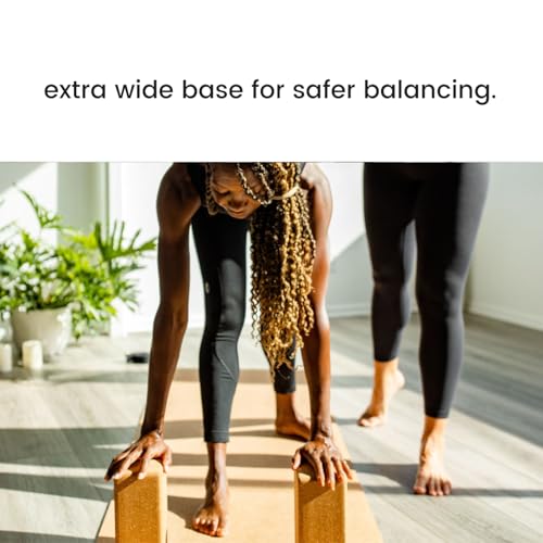 Cork Yoga Blocks 2 Pack – Premium Cork Grain, Highly Stable, Chip Resistant - view 4