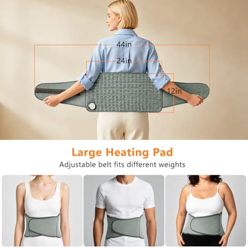 Heating Pad for Lower Back&Period Cramps, Wrap Heat Pad for Muscle Comfort - view 3