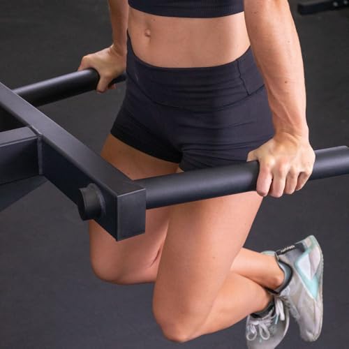 Titan Fitness Y-Dip Bar Fits TITAN Series Power Racks, Rack Mounted Dip Attachment, 550 LB Capacity, Dip Bar Station for Tricep Dips, Bodyweight Training, Calisthenics, Squat Rack - view 3