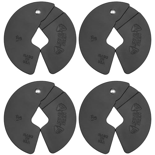 Micro Gainz 1.25LB Dumbbell Fractional Weight Plates, 4-Piece