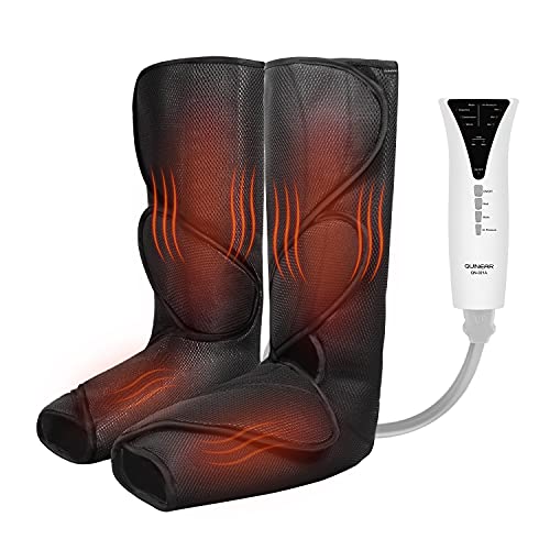 Leg Massager with Heat, Compression Device for Legs, Heated Compression Boots Foot Calf Massage Machine Foot and Leg Pumps Massager