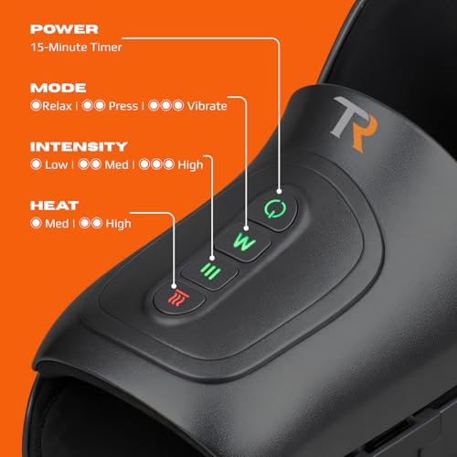 Foot and Ankle Massager with Heat - Electric Feet Massage Machine with Deep Kneading and Air Compression for Plantar Fasciitis, Foot Muscle Relax at Home or Office, Fathers Day Gift - view 4