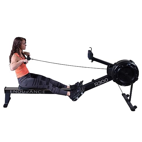 Endurance (R300) Air Resistance Indoor Rower - Cardio & Total Body Workout Machine with Self-Generating Power - view 4