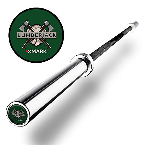 Olympic Barbell, Lumberjack 7 Ft 28mm Weightlifting Bar for Squats, Bench Press, Deadlifts, and Olympic lifts, Fits 2-Inch Standard Olympic Weight Plates - view 2