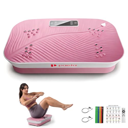 Vibration Plate Exercise Machine, Vibrating Plate Platform for Lymphatic Drainage, Muscle Activation, Full-Body Workout, Fitness Equipment for Strength Toning & Fat Loss