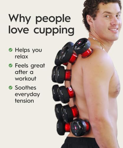 REVO The Original 4-in-1 Smart Cupping Massager with LED Light, Heat, Dynamic Suction & Vibration Massage, Portable Cordless Rechargeable Cupping Device for Body- 1 Pack - view 5