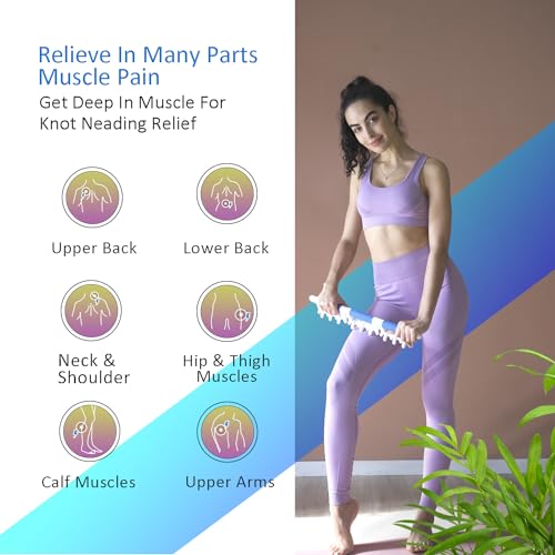 Fascia Massage Tool Large Myofascial Release Blaster Tools for Tighten Skin Lymphatic Drainage Trigger Point Deep Tissue Shoulder, Back，Psoas,Thighs, Butt & Full Body (Blue) - view 5