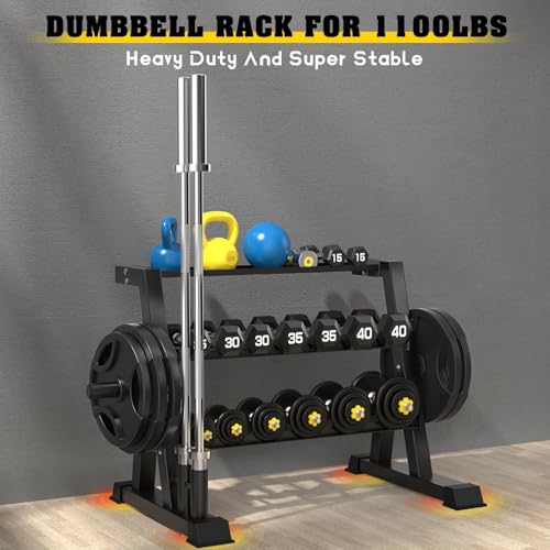 3-Tier Weight Rack, Dumbbell Kettlebell Rack - view 6