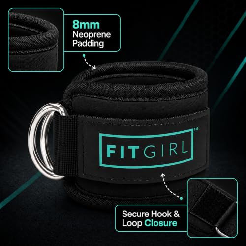 Ankle Strap for Cable Machine – Premium Padding and Comfort for Cable Exercise Machines, Cable Exercise Attachment for Home & Gym, Glute Workouts - Kickbacks, Leg Extensions, Hip Abductors - view 5