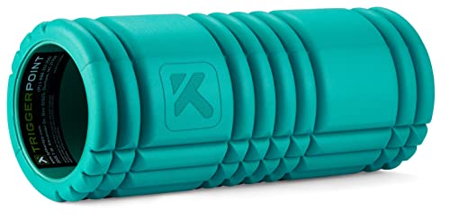 Grid Patented Multi-Density Foam Massage Roller for Exercise, Deep Tissue and Muscle Recovery-Relieves Muscle Pain & Tightness, Improves Mobility &Circulation, Teal, 13 Inch (Pack of 6) - view 2