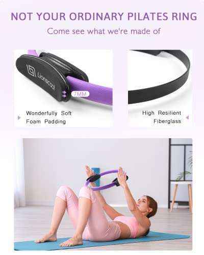 Pilates Ring Set 14" Magic Circle, 9" Mini Ball, Resistance Bands - view 3