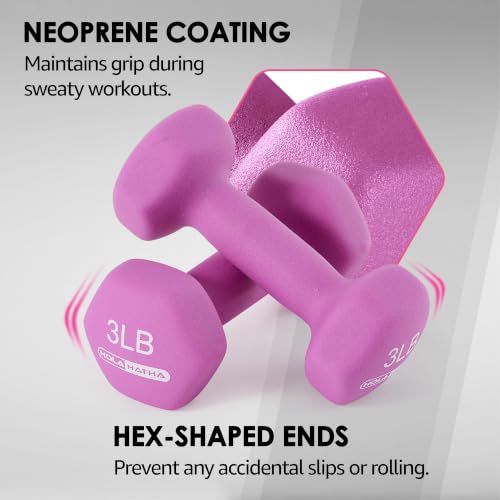 1, 2 and 3 lb Neoprene Dumbbell Strength Training Weight Set with Rack - view 5