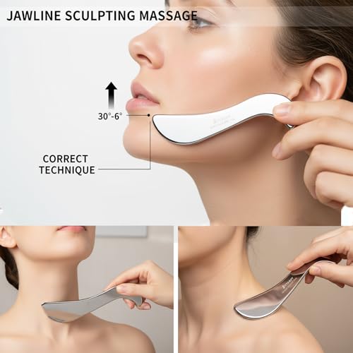 Non-Magnetic 304 Stainless Steel Gua Sha Muscle Scraper Tool for Scar Tissue,Muscle Scraping Tool for Massage Scraper,IASTM Tools for Physical Therapy, Soft Tissue Massage - view 4