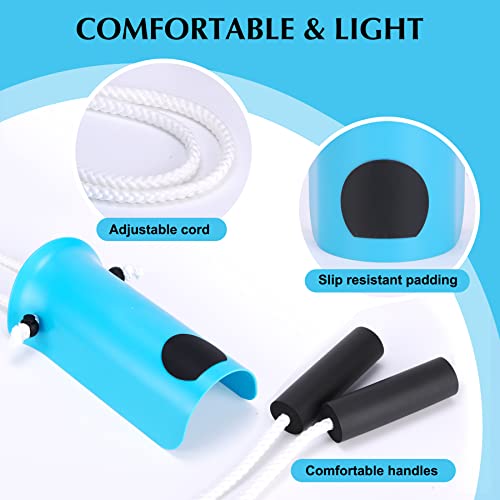 Sock Aid - Wide 3.93" Sock Aid with Foam Handles, Sock Aide Device for Elderly, Sock Helper Easy On Easy Off for Regular Socks, Blue - view 4