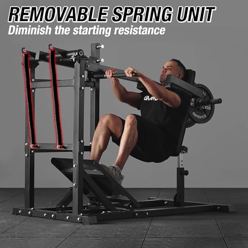 Pendulum Squat Machine, Plate Loaded Hack Squat Machine, Lower Body Strength Training, Leverage Squat Machine Home Gym - view 3