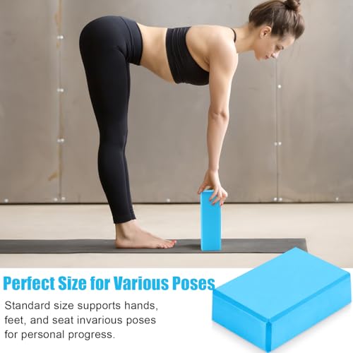10 Pcs Pilates Ring Blocks Set for Women Home Yoga Equipment Accessories Pilates Ring Circle and Ball Workouts Gift Include Ball Yoga Circle Resistance Bands Block Straps Gym Bag - view 3