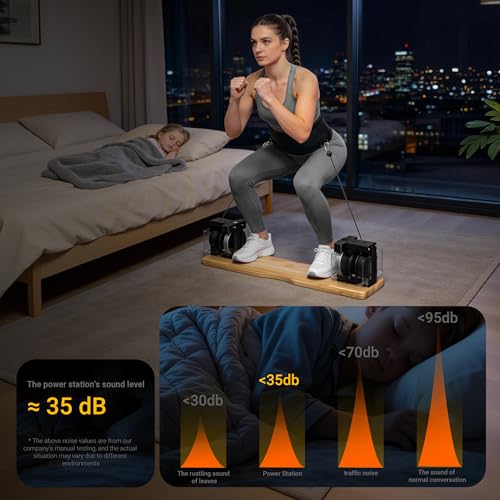 Home Gym Equipment, - Compact Full Body Workout Equipment with Adjustable Resistance for Strength Training, Squats, Bench Press, Rows, Portable Multifunctional for Small Spaces & Apartments - view 5