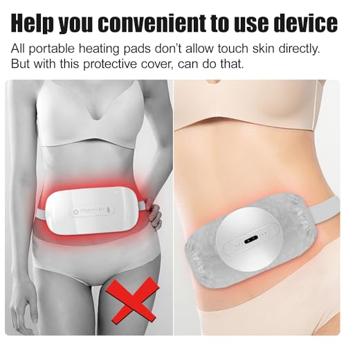 Portable Heating Pad Protector Cover, 5 PCS Accessories for Electric Heating Pad (Grey-5PCS) - view 2