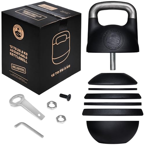 Adjustable Kettlebell Set - Steel Shell 35mm Handle Home