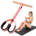 Foot Pedal Resistance Band with Wooden Handles