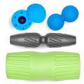 Back Relief Massage Set – Myofascial Release Bundle for Back Pain, Muscle Recovery, and Mobility - Includes Exercise Foam Rollers, XL Peanut Massage Ball, and Neuro Ball Foot Roller
