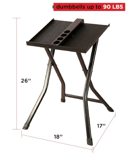 Large Compact Stand | Folds flat for easy storage, effective for quick weight changes during your workout - view 3